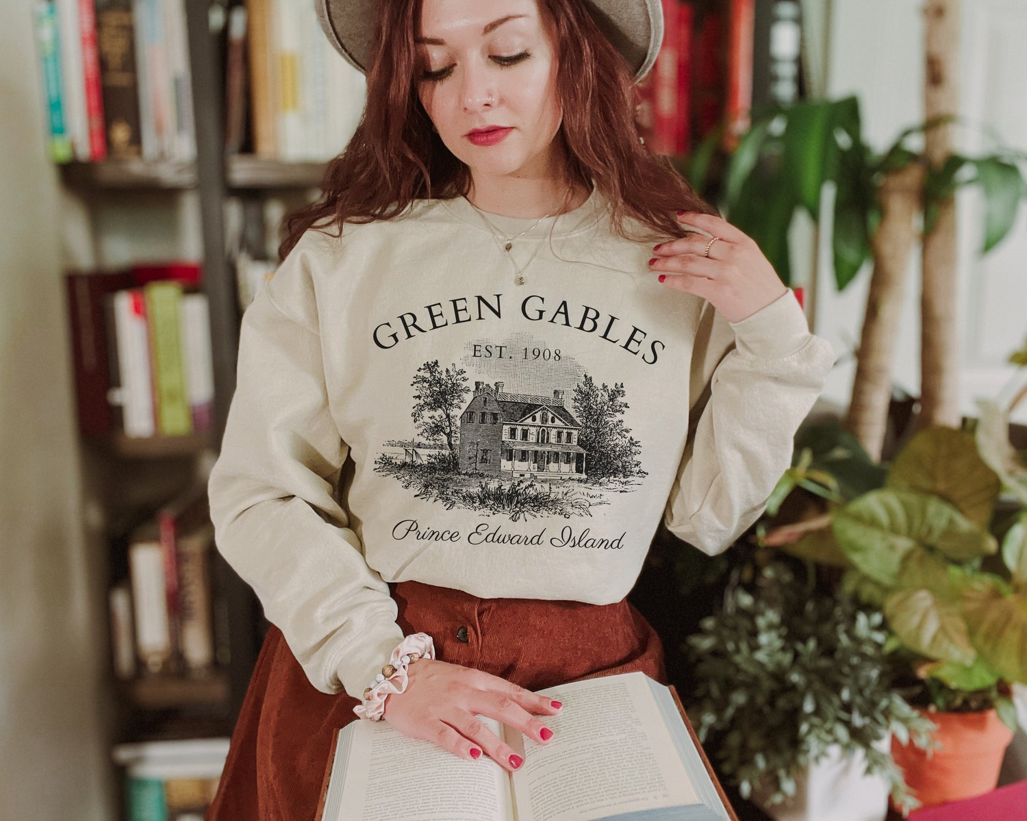 Light Academia Green Gables Fandom Literary Bookish Literature Reading Shirt image 6