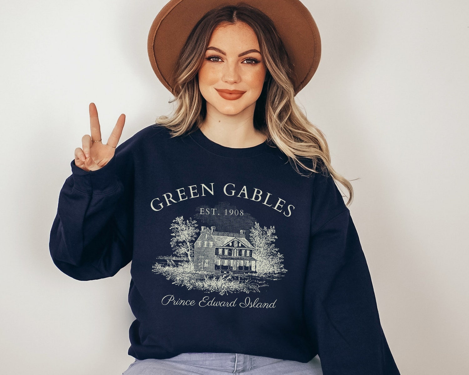 Green Gables Prince Edward Island Fandom Bookish Literature Reading Sweatshirt image 1