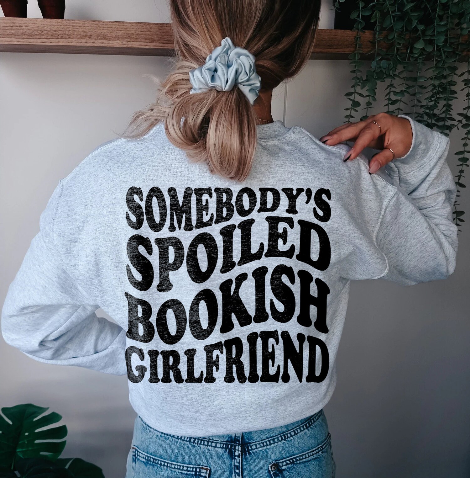 Somebody's Spoiled Bookish Girlfriend Dark Romance Reader Lover Sweatshirt image 1