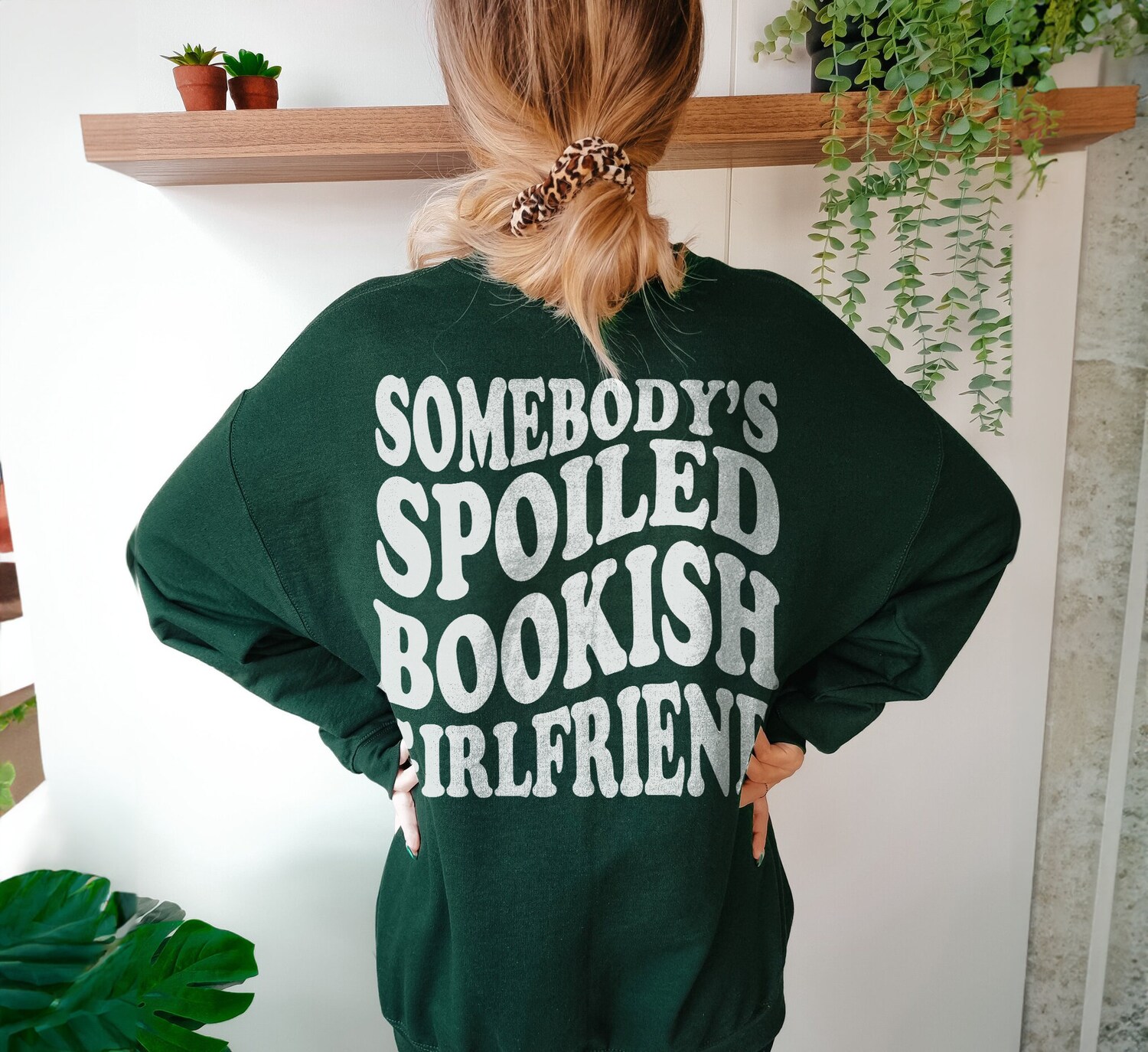 Somebody's Spoiled Bookish Girlfriend Dark Romance Reader Lover Sweatshirt image 4