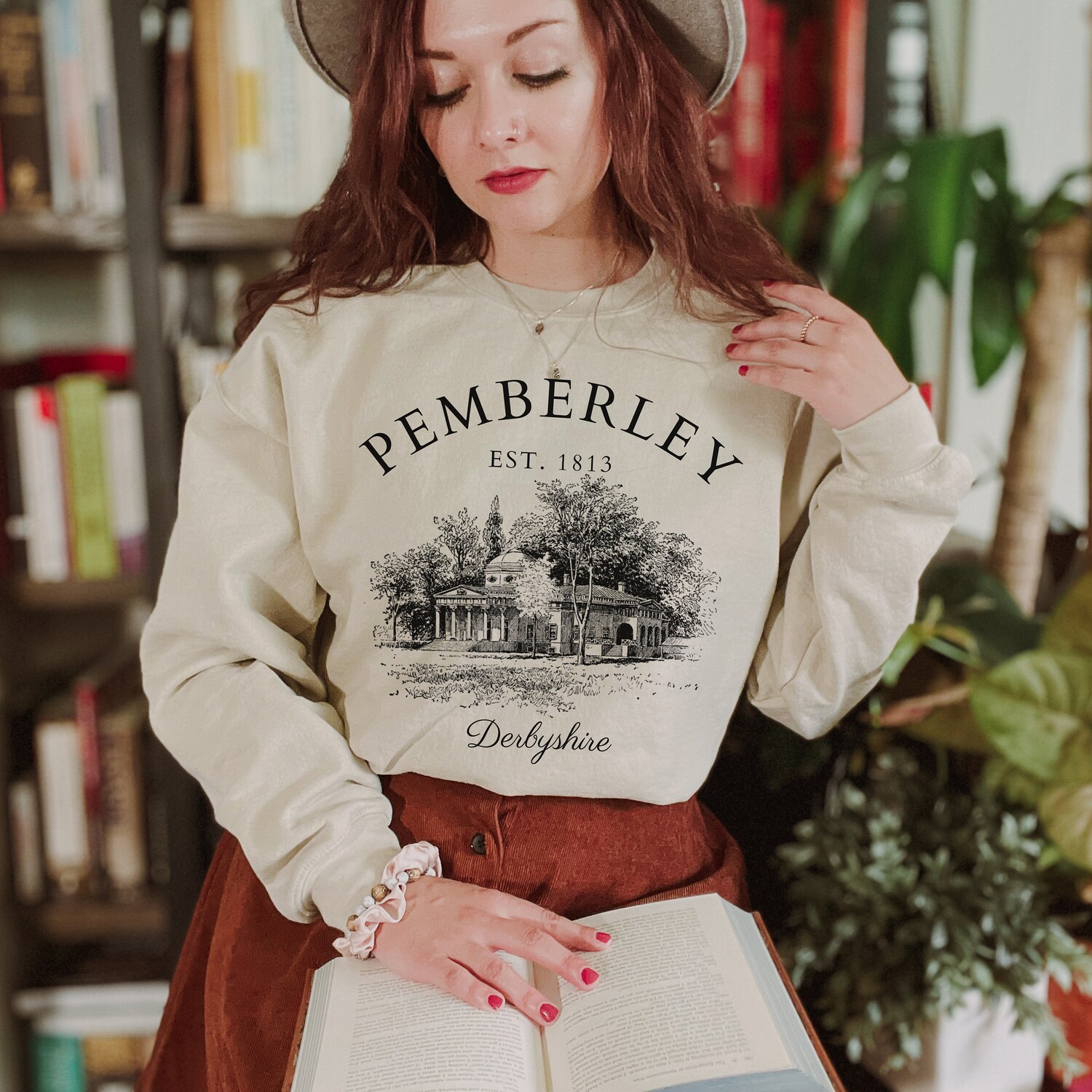 Pride And Prejudice Jane Austen Pemberley Literary Bookish Reading Bibliophile Sweatshirt image 8