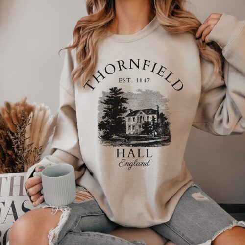 Dark Academia Jane Hall Charlotte Bronte Bookish Literature Bibliophile Sweatshirt image 0