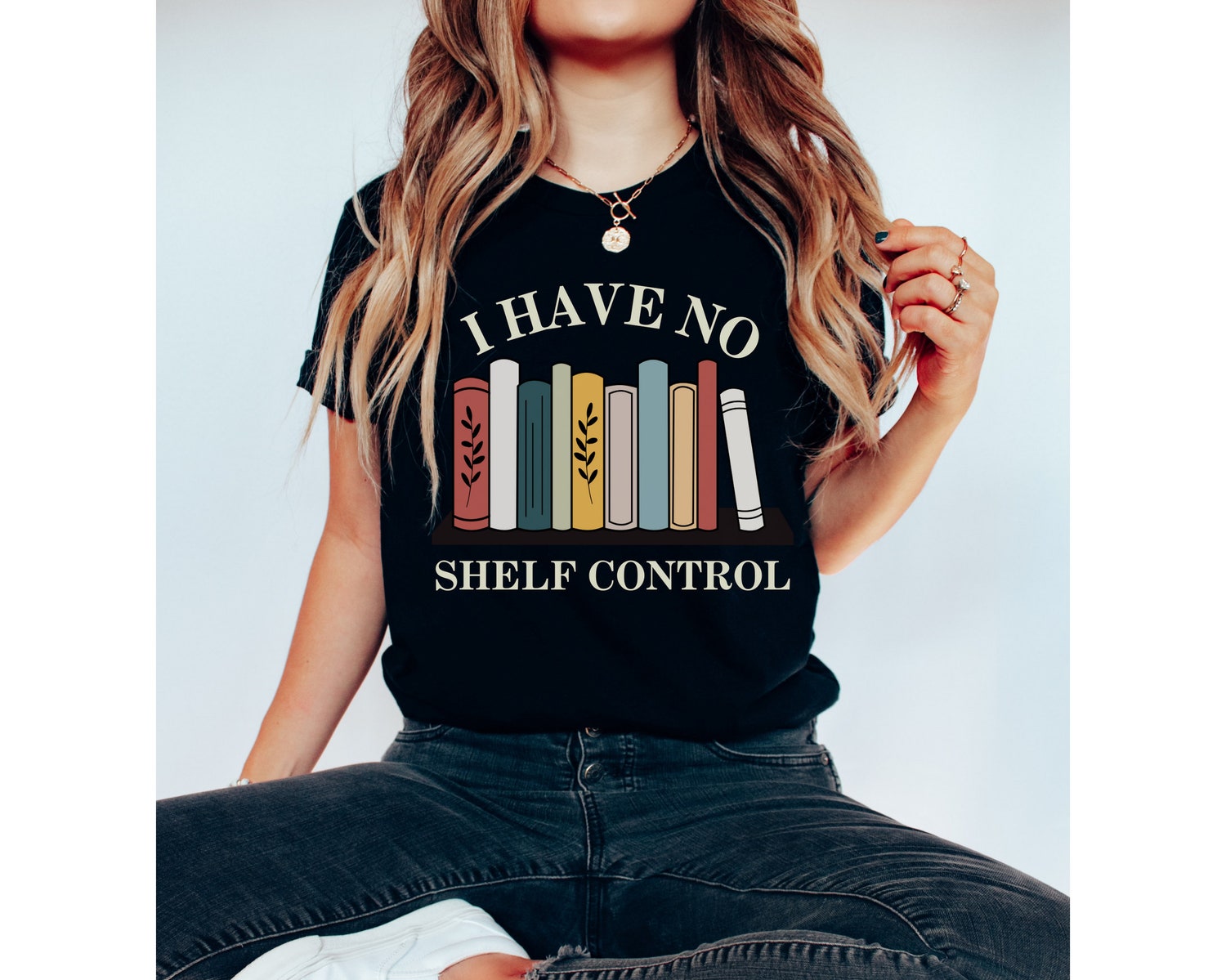 Dark Academia I Have No Shelf Control Book Lover Reading Literature Shirt image 2