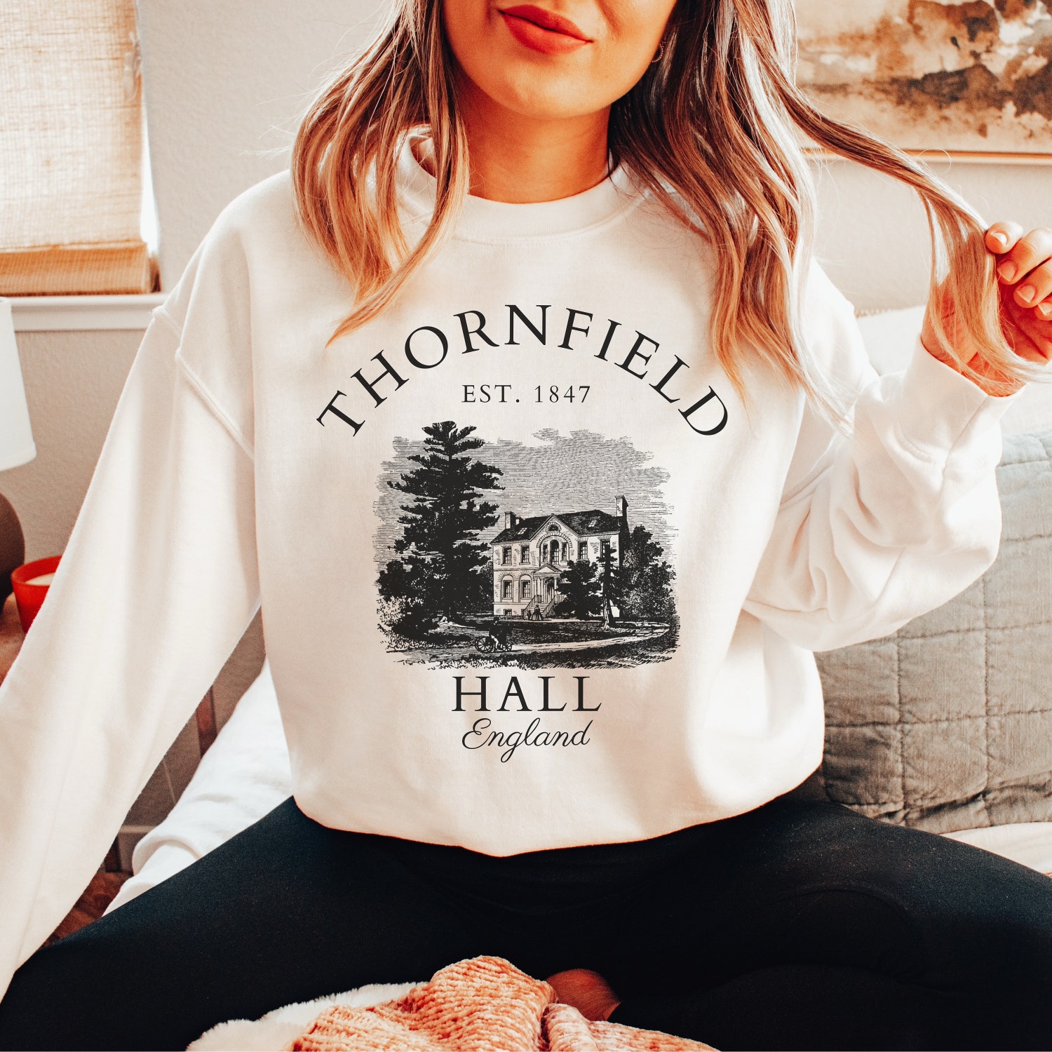 Dark Academia Jane Hall Charlotte Bronte Bookish Literature Bibliophile Sweatshirt image 4