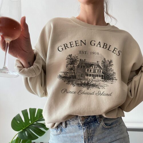 Light Academia Green Gables Fandom Literary Bookish Literature Reading Shirt image 0