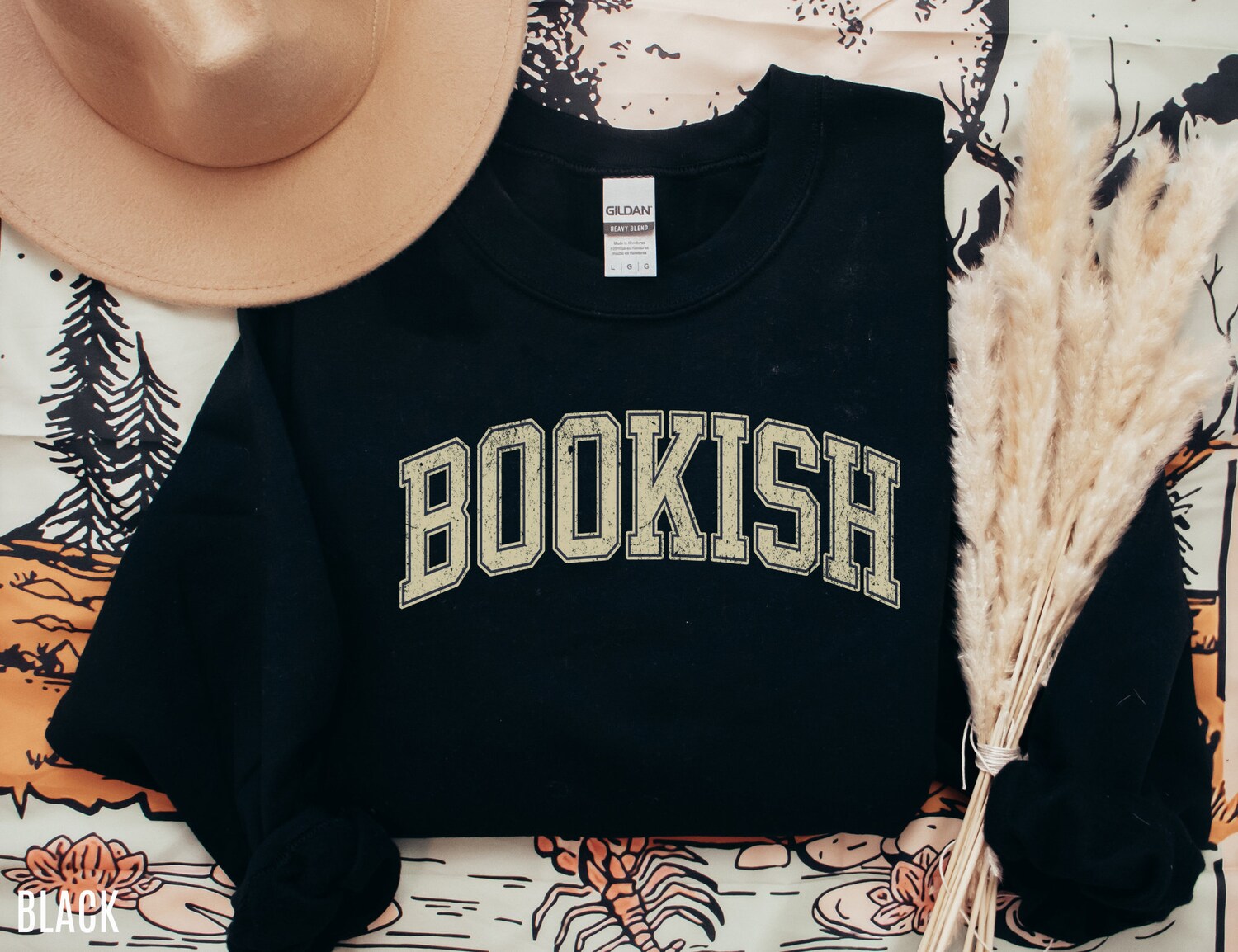 Bookish Lover Reading Teacher Librarian Literature Cute Nerd Sweatshirt image 3