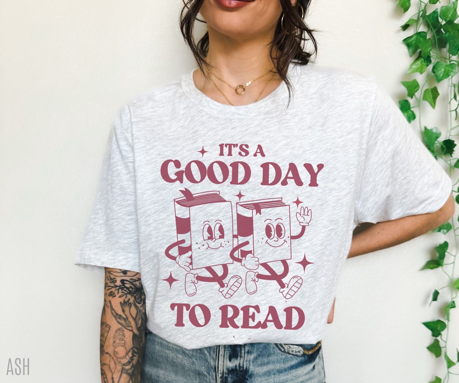 Retro It's A Good Day To Read Book Lover Literary Reading Teacher Librarian Shirt image 1