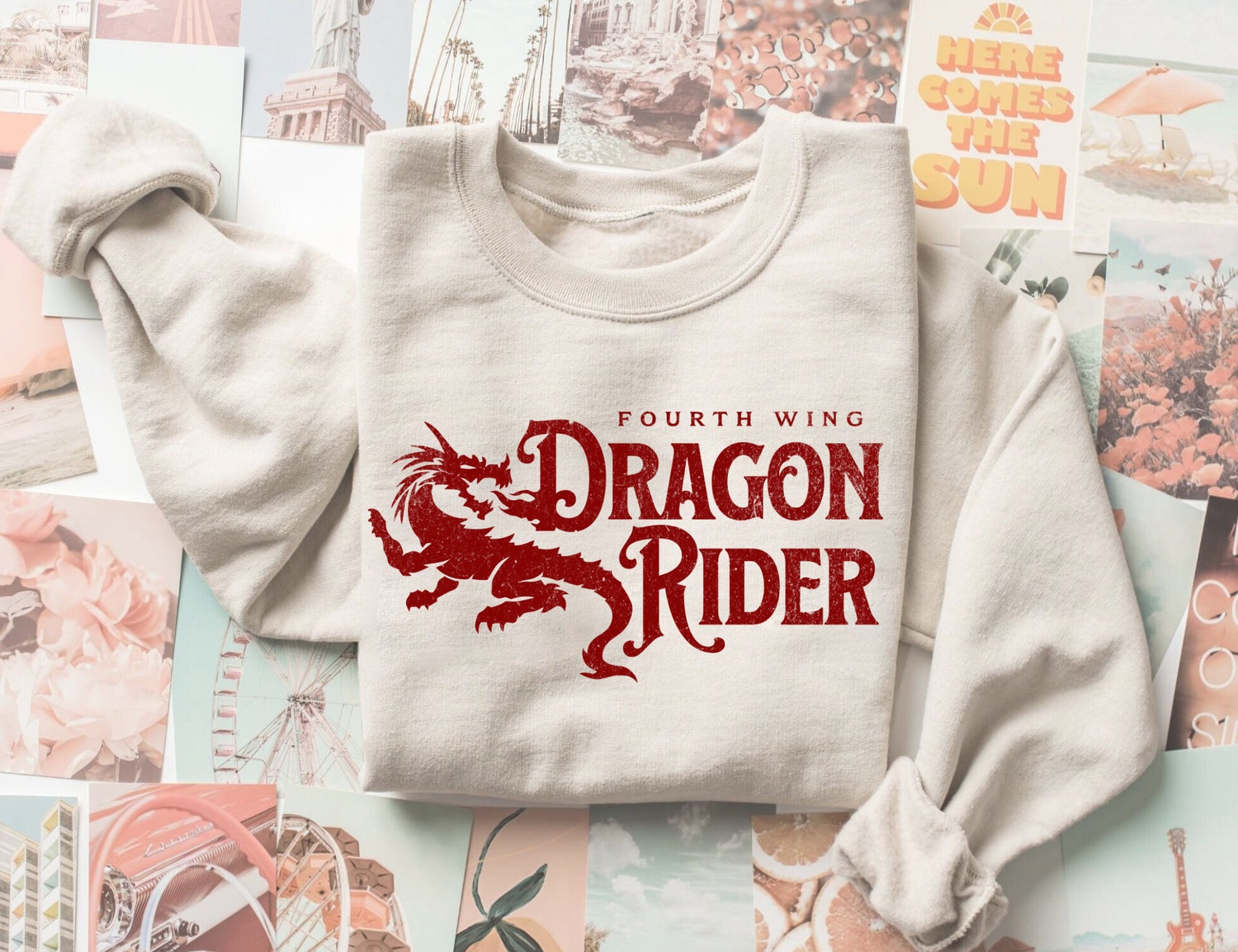 Dragon Rider Fourth Wing Iron Flame Xaden Riorson Bookish Fandom Sweatshirt image 2