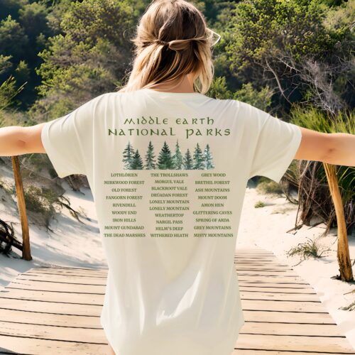 Vintage Bookish Reading Teacher National Park Nature Librarian Literary Shirt image 0