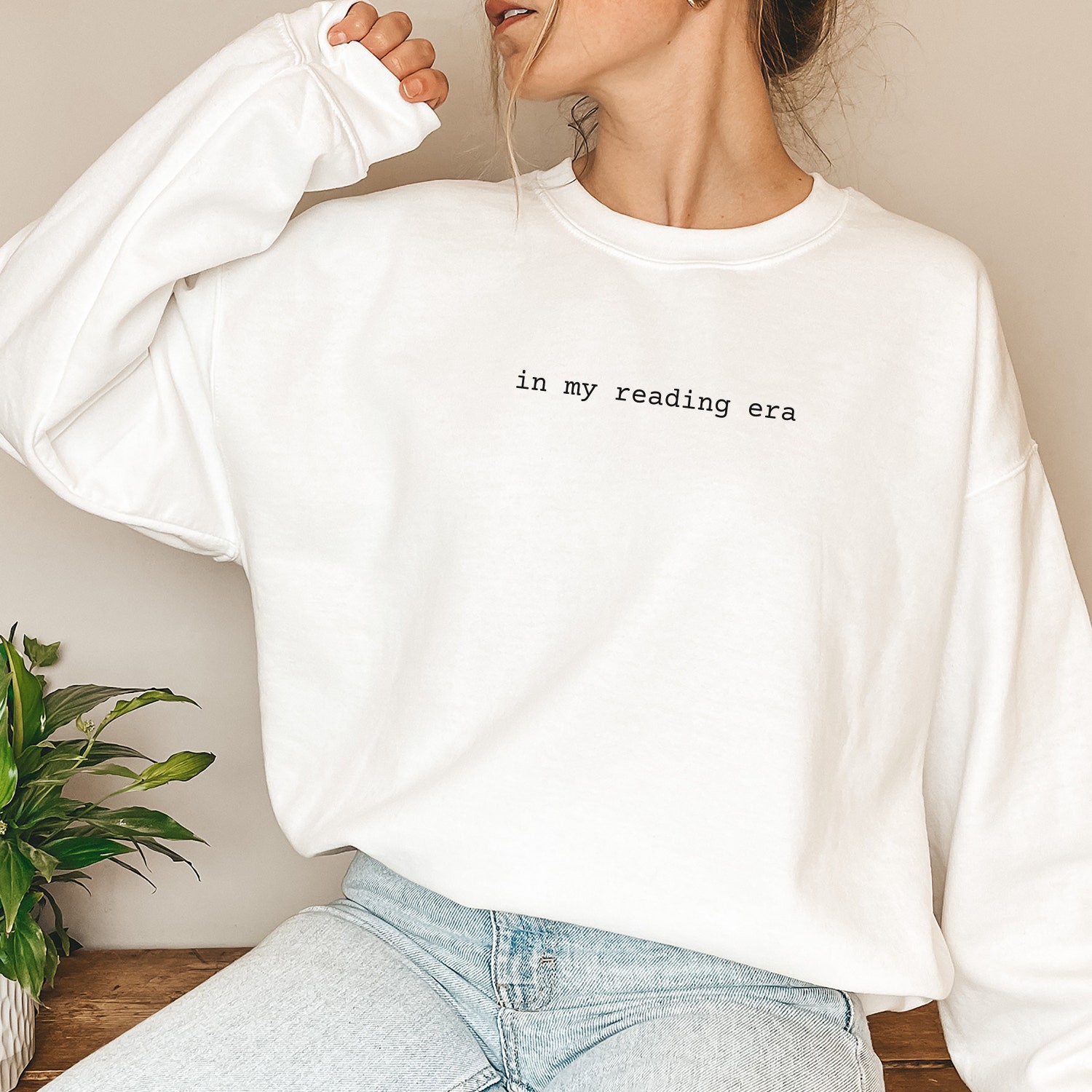 In My Reading Era Bookish Club Lover Teacher Librarian Literary Sweatshirt image 1