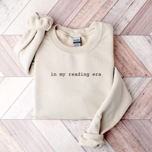 In My Reading Era Bookish Club Lover Teacher Librarian Literary Sweatshirt image 0