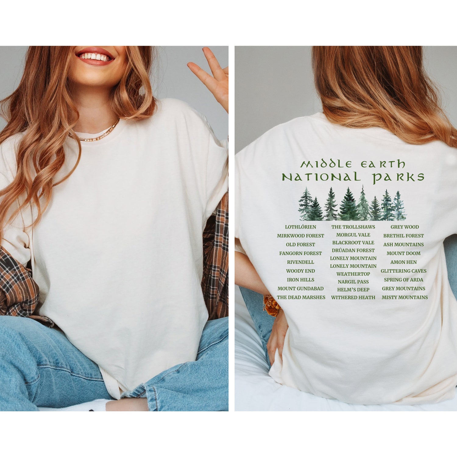 Vintage Bookish Reading Teacher National Park Nature Librarian Literary Shirt image 5