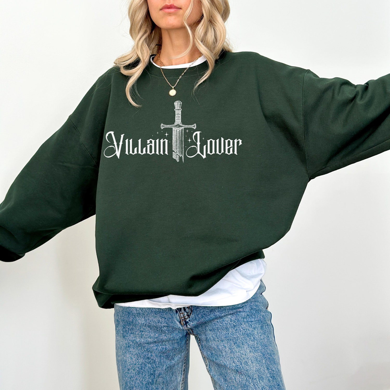 Custom Book Villain Lover Smutty Nerd Things Romance Reader Fantasy Sweatshirt image 9