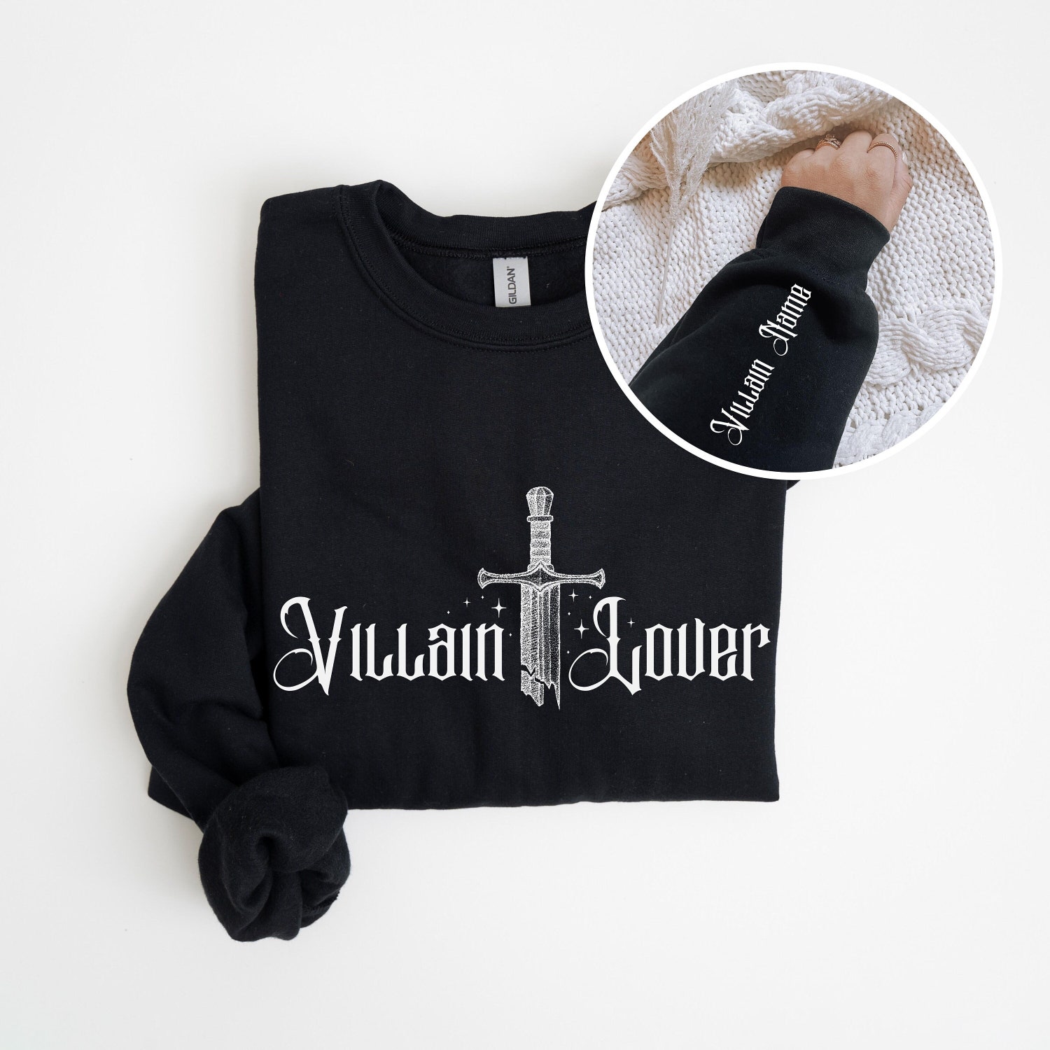 Custom Book Villain Lover Smutty Nerd Things Romance Reader Fantasy Sweatshirt image 1