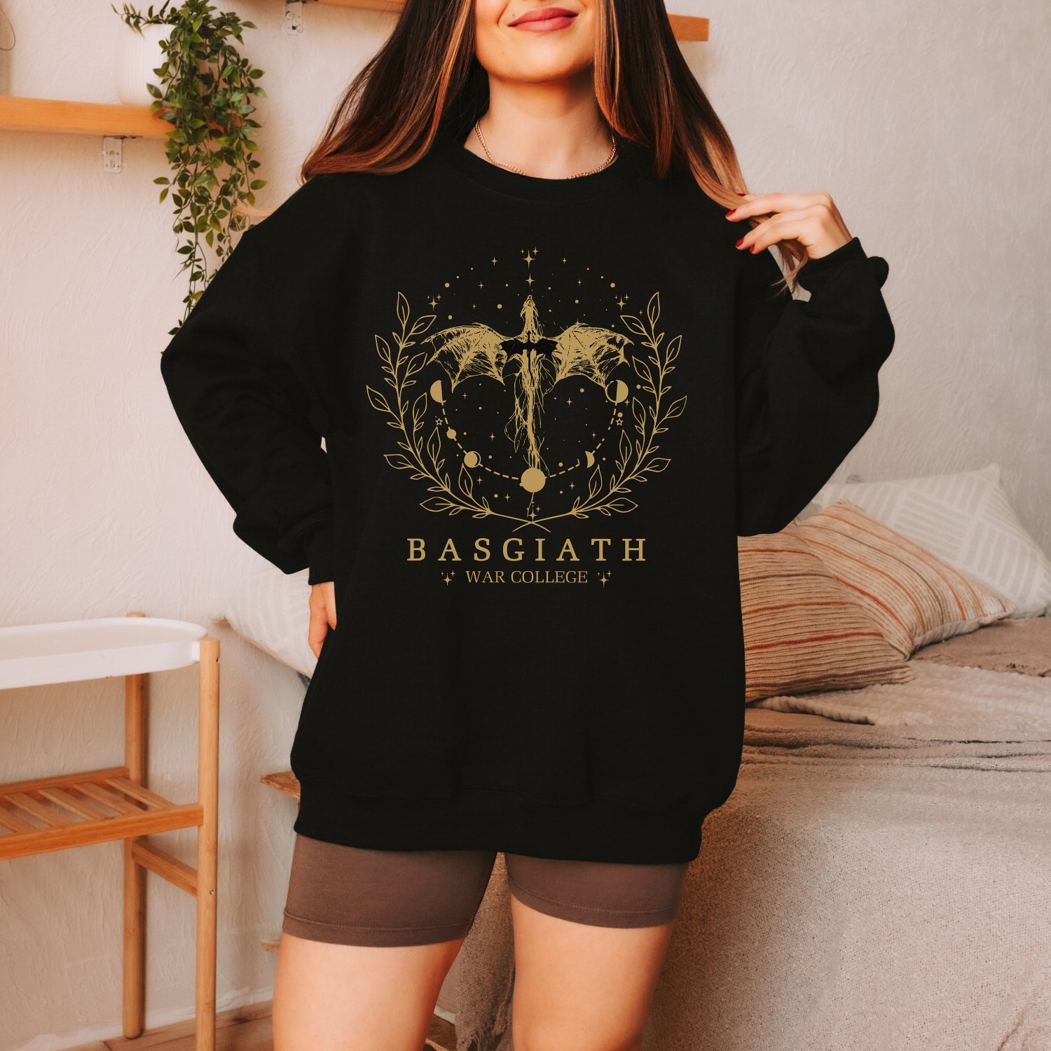 Gothic Dragon Love Reading Fandom Birthday Christmas Librarian Literary Bookish Sweatshirt image 6