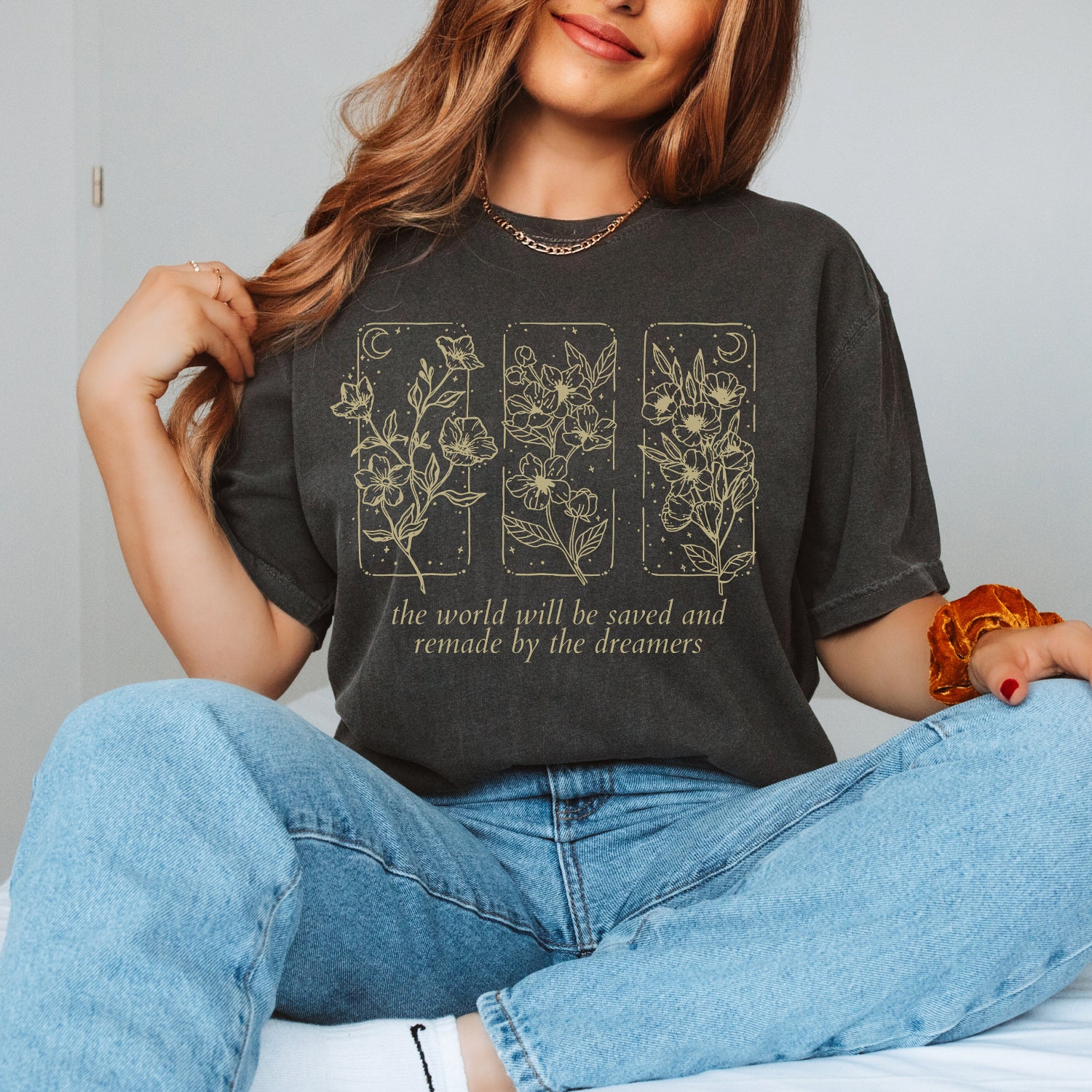 Dark Academia TOG Quote Reading Gothic Book Birthday Christmas Literature Shirt image 1