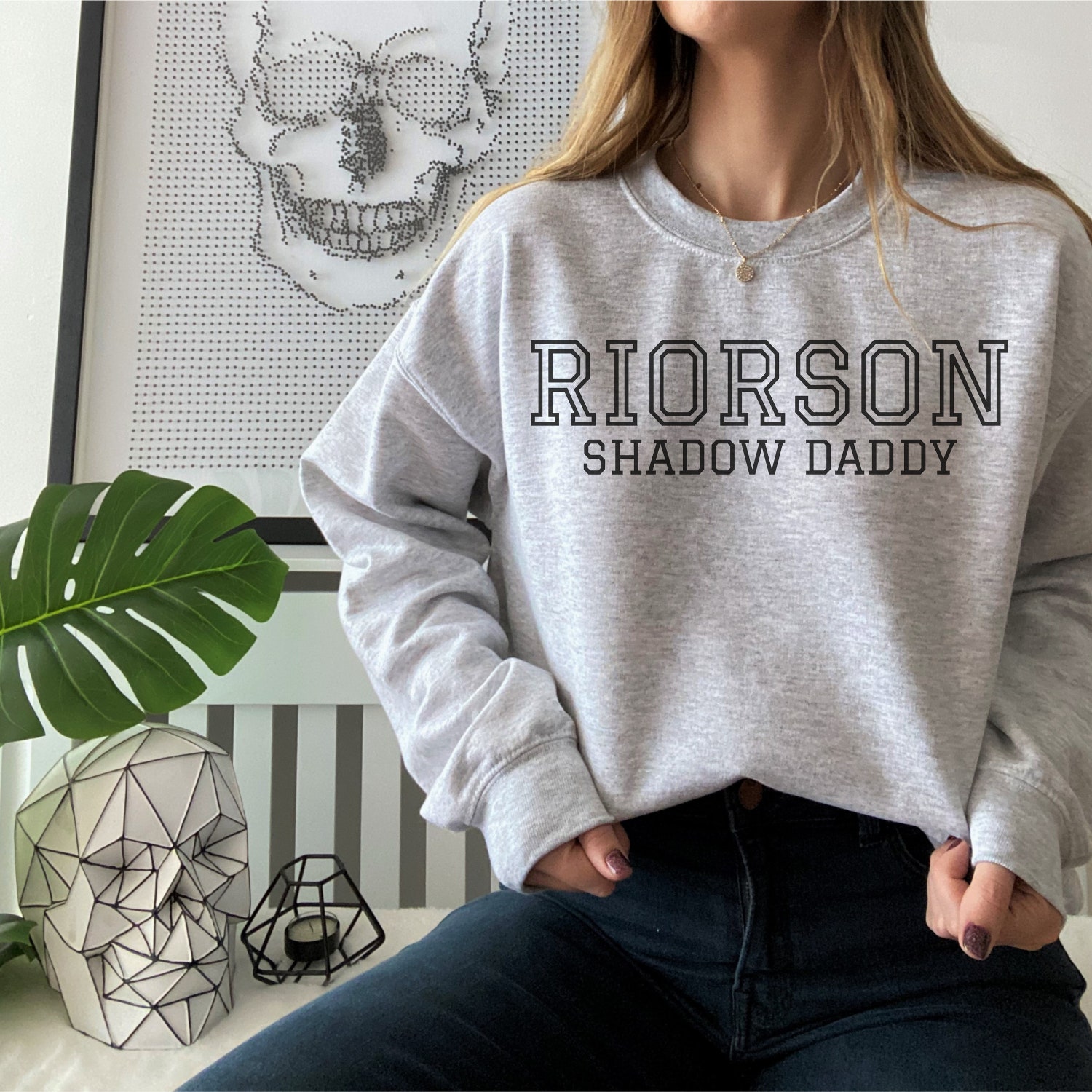 Gothic Riorson Reading Book Fandom Halloween Birthday Christmas Literary Sweatshirt image 2