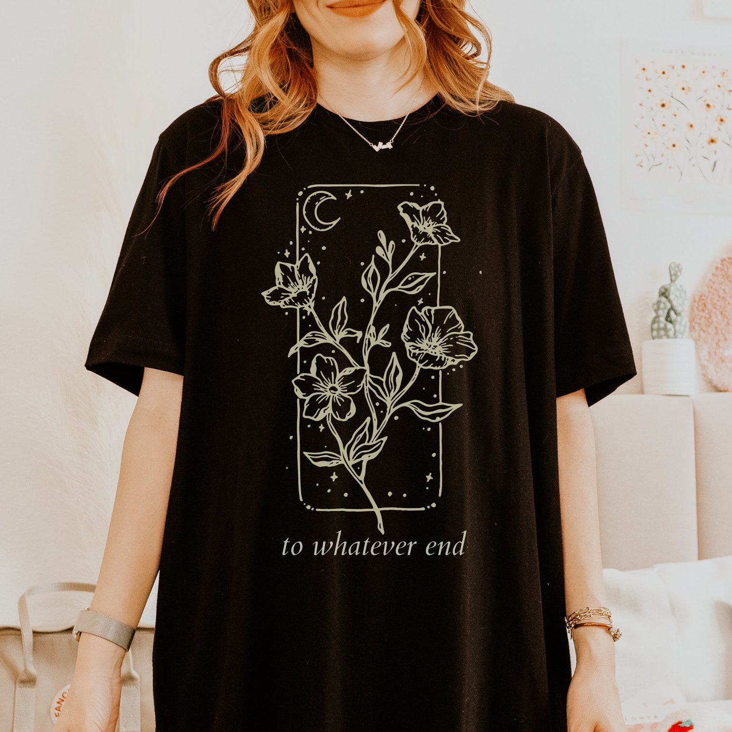 TOG Quote Reading To Whatever End Birthday Christmas Gothic Fandom Literary Bookish Shirt image 2