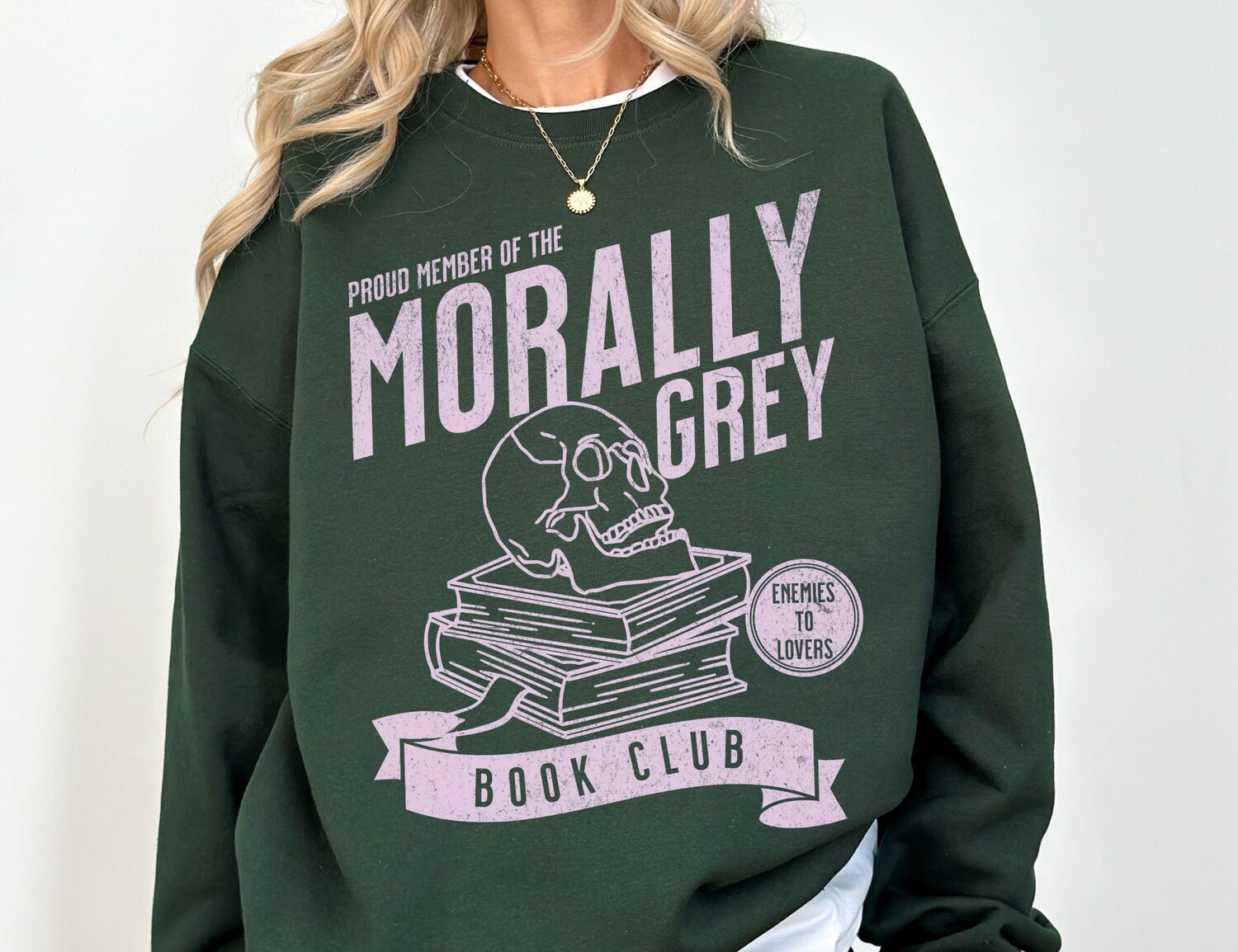 Morally Grey Book Club Dark Romance Reader Spicy Lover Smut Sweatshirt image 1