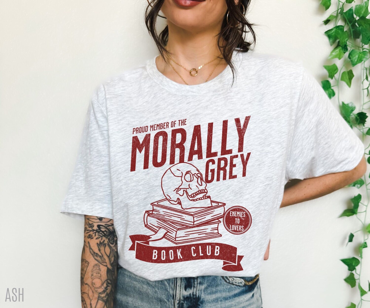 Morally Grey Book Club Lover Smut Reader Dark Romance Smut Skeleton Shirt image 1