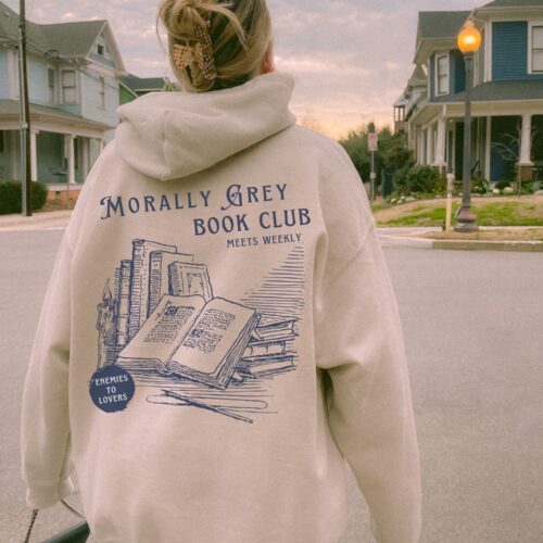 Morally Grey Book Club Meets Weekly Romance Fandom Fantasy Lover Hoodie image 0