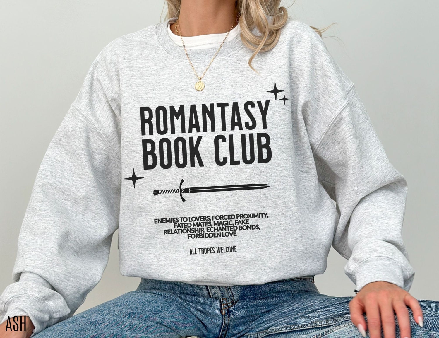 Romantasy Book Club Reader Lover Sword Smut Lover Dark Romance Sweatshirt image 3