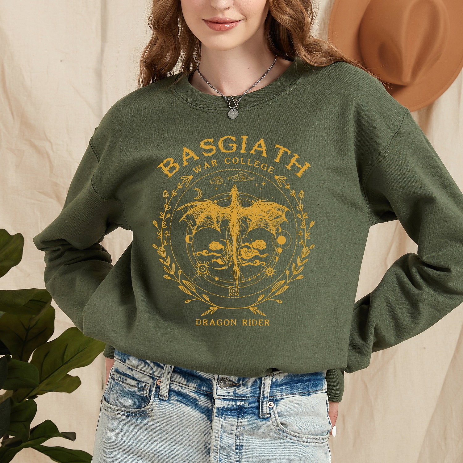 Book Dragon Love Reading Gothic Fandom Romance Fantasy War College Sweatshirt image 1