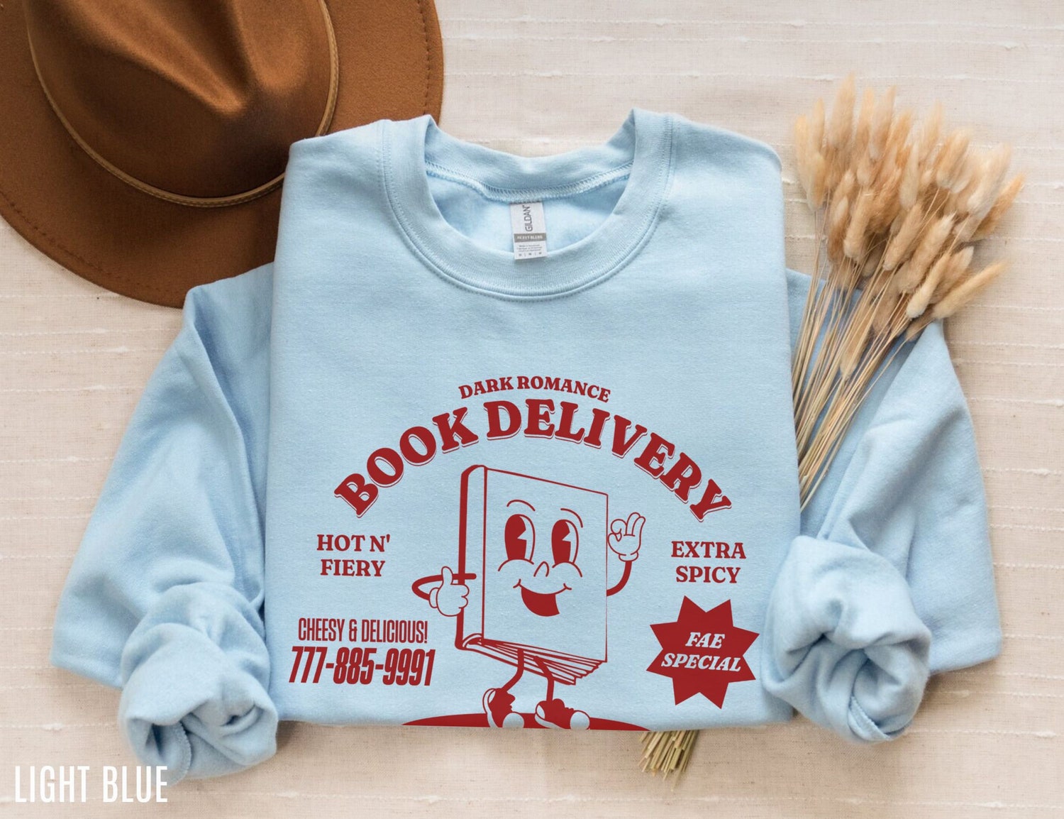 Dark Romance Book Delivery Hot N' Fiery F Reader Smut Lover Sweatshirt image 4