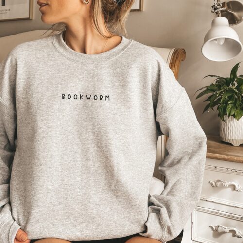 Bookworm Club Lovers Teacher Librarian Literature Nerd Cute Sweatshirt image 0