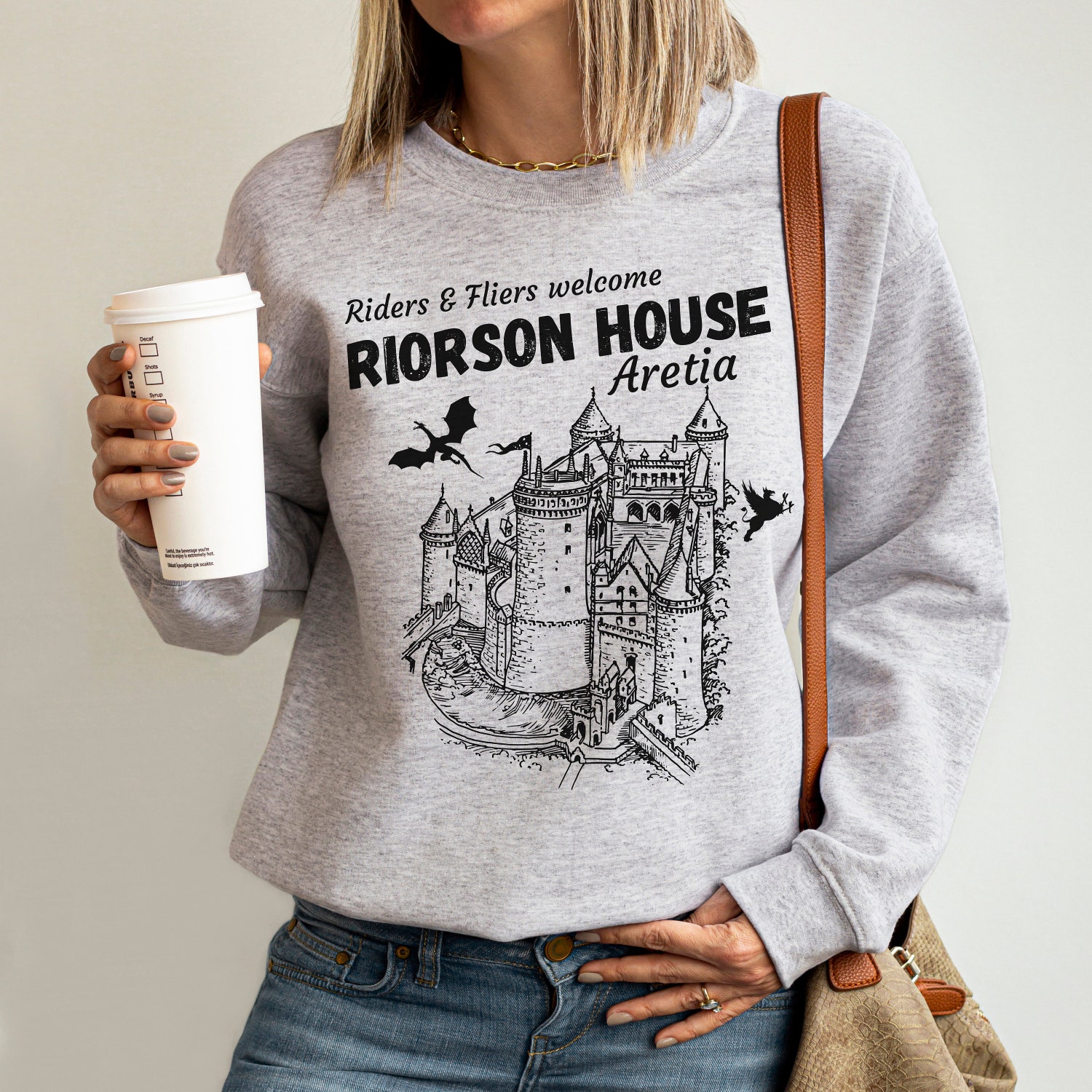 Reading Book Dragon Christmas Birthday Gothic Trendy Fandom Sweatshirt image 7