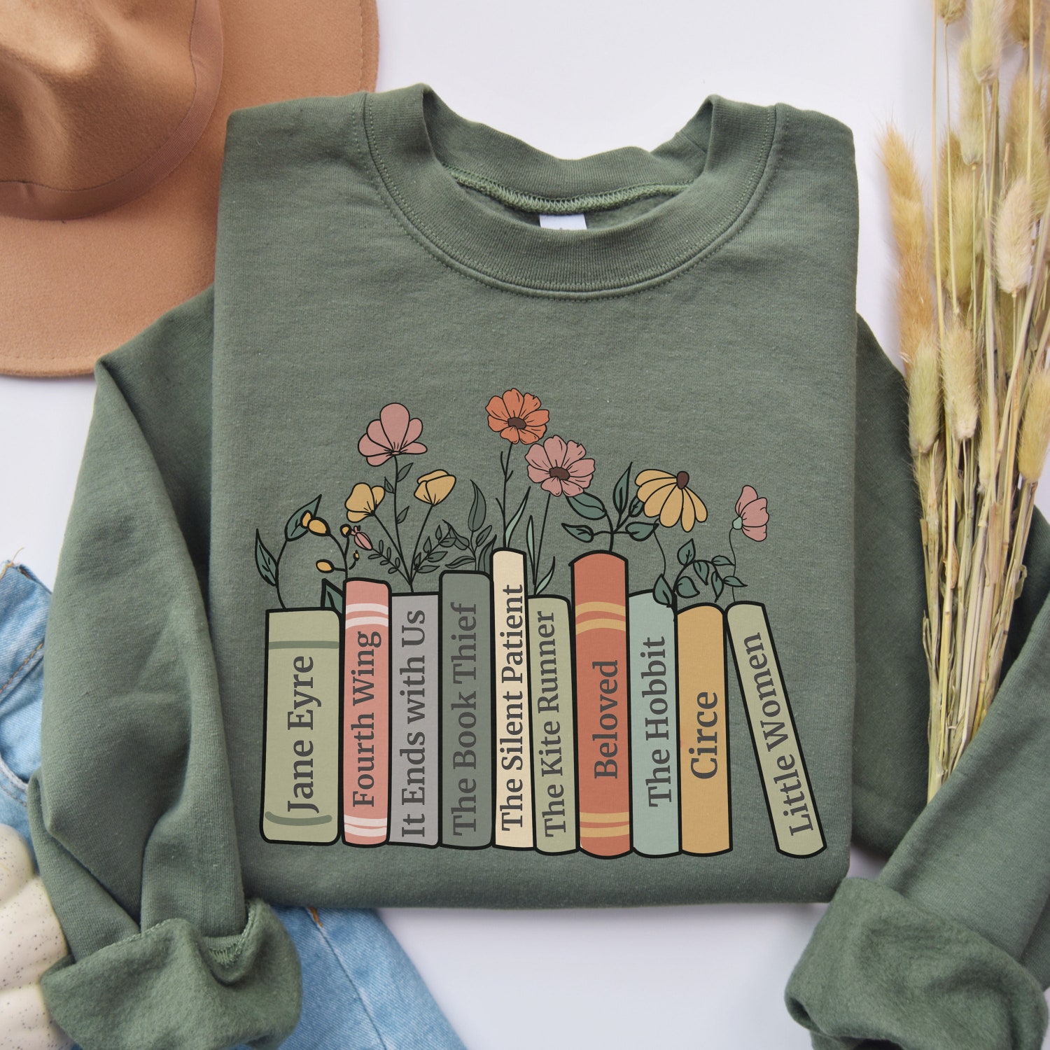 Personalized Bookshelf Custom Birthday Christmas Club Reading Fandom Librarian Sweatshirt image 6