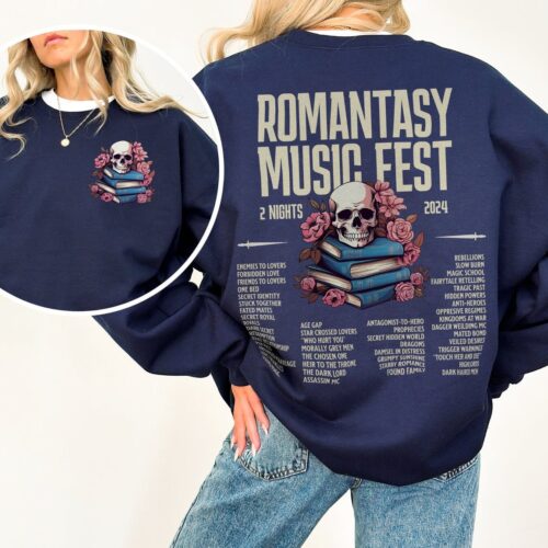 Romantasy Music Fest Romantasy Tropes Smut Dark Reader Lover Bookish Sweatshirt image 0