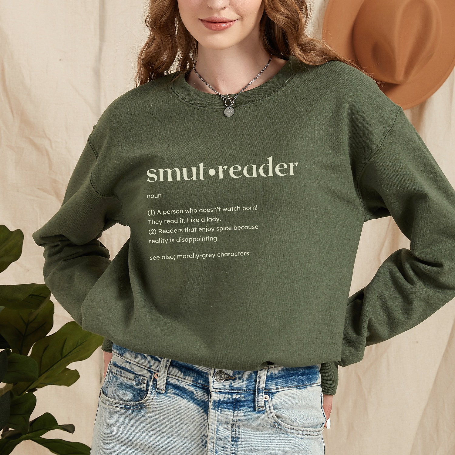 Smut Reader Funny Bookish Romance Lover Literature Christmas Birthday Present Sweatshirt image 6