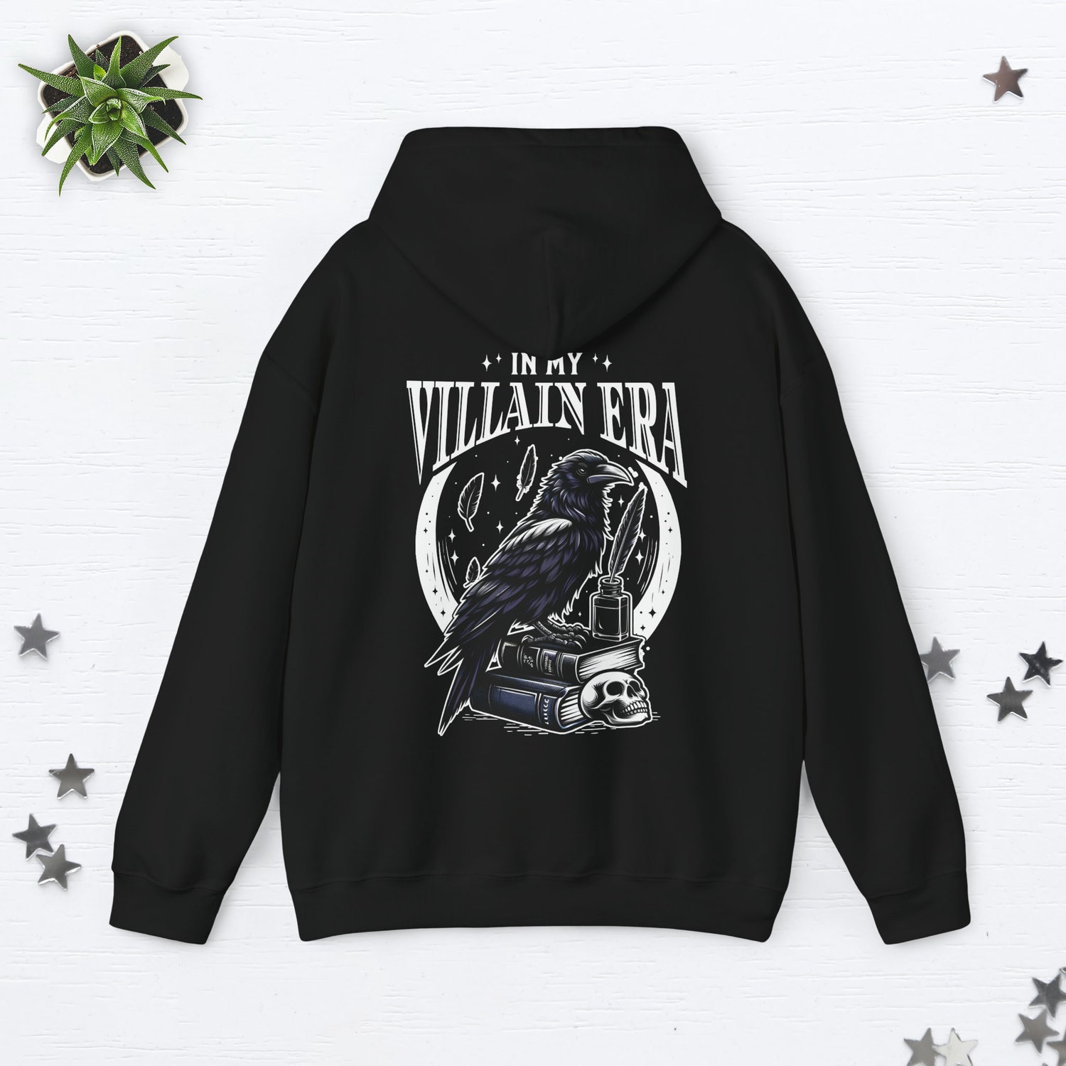 In My Villain Era Morally Grey Book Club Smut Death By Tbr Lover Romantasy Hoodie image 5