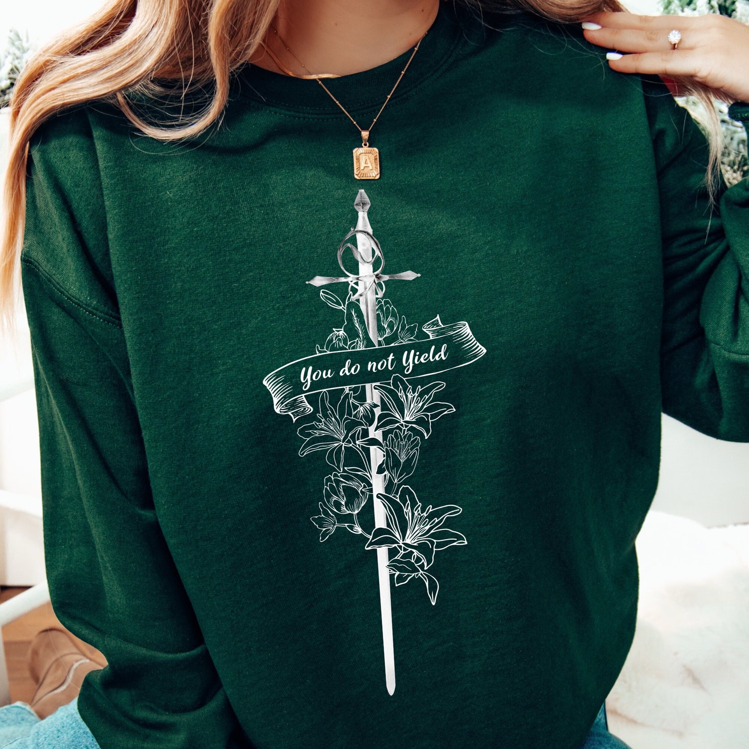 Velaris Acotar You Do Not Yield Bookish SJM A Court Of Thorns And Roses Sweatshirt image 2