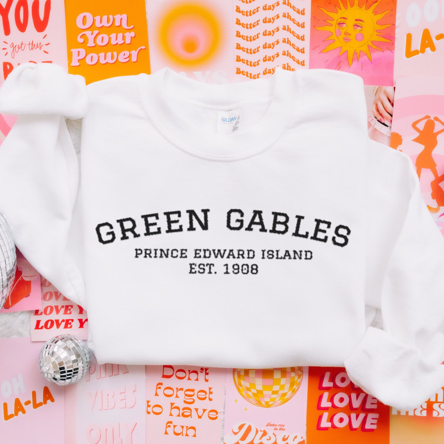 Green Gables Fandom Prince Edward Island Birthday Christmas Book Sweatshirt image 5