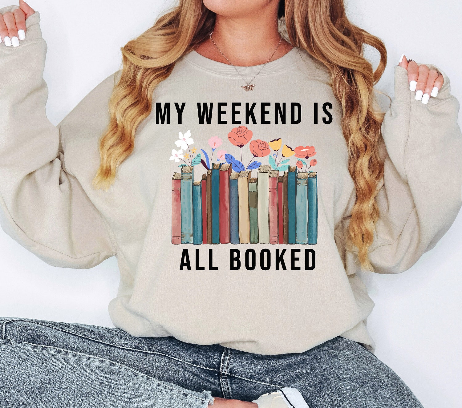 My Weekend Is All Booked Librarian Nerd Literature Introvert Teacher Shirt image 3