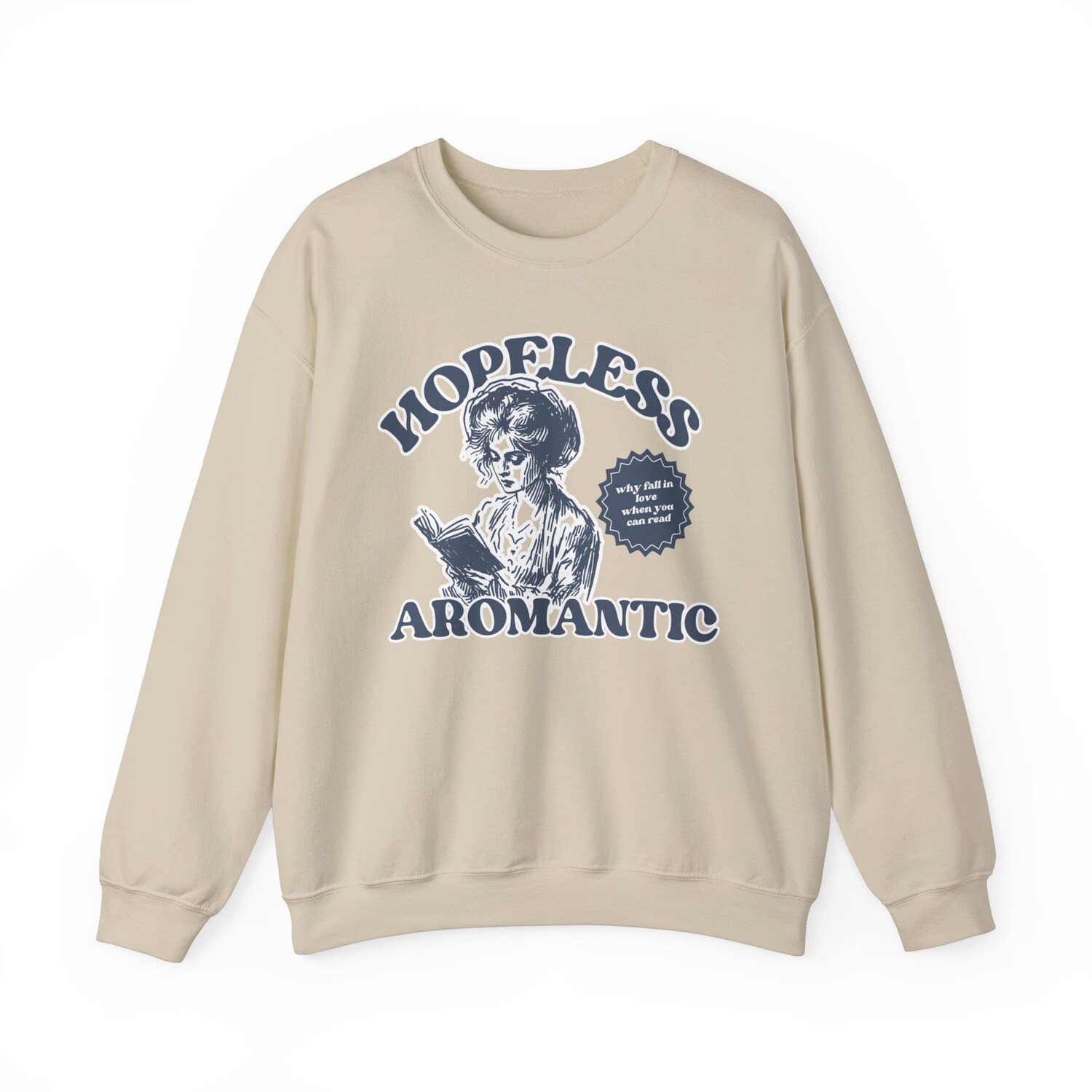 AROACE Hopeless Aromantic Bookish Asexual Pride LGBTQ Lovers Sweatshirt image 4