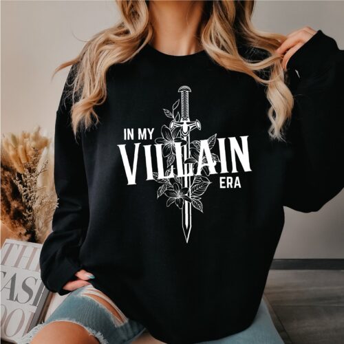 In My Villain Era Book Lover Reader Fall Men Women Bookish Sweatshirt image 0