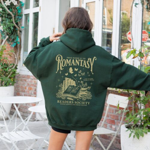 Vintage Romantasy Readers Society Bibliophiles Lovers Bookish Lover Hoodie image 0