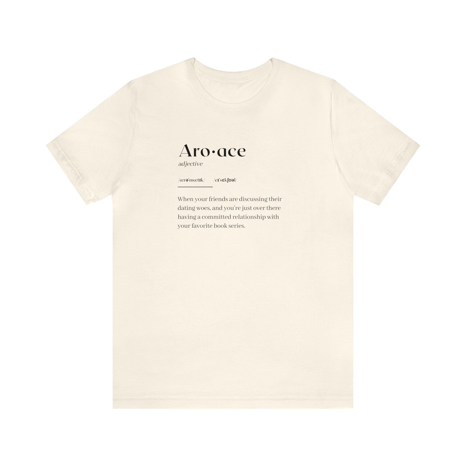 Aroace Definition Funny Ace Pride Aromantic Asexual Bookish Queer Shirt image 6