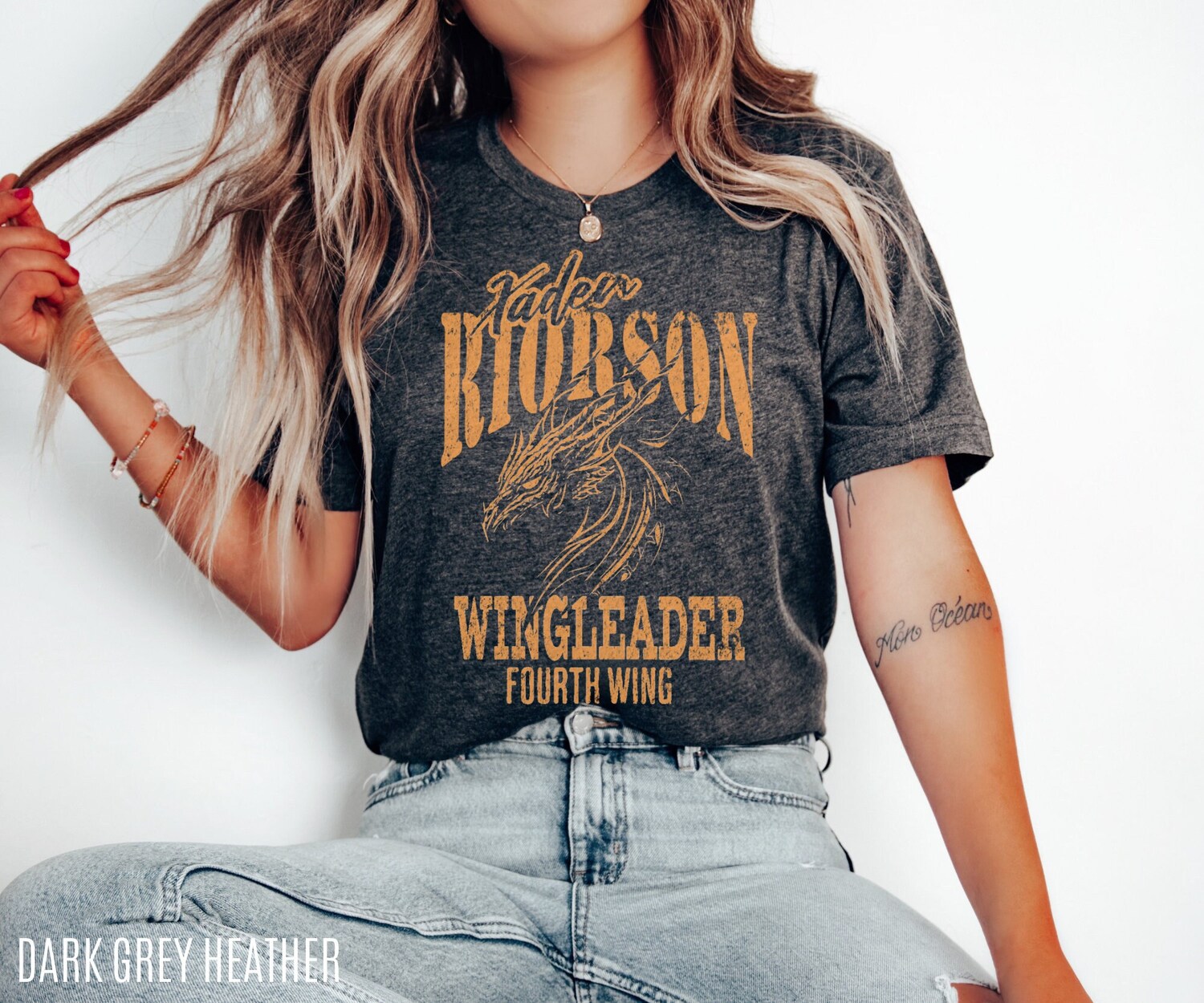 Fourth Wing Xaden Riorson Bookish Dragon Rider Basgiath War College Shirt image 1