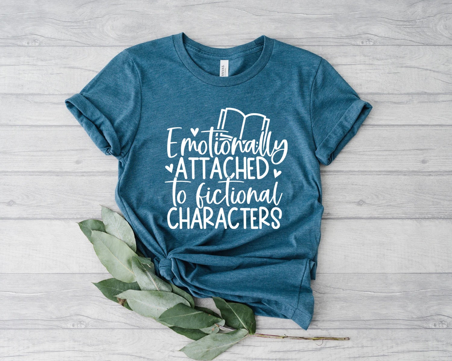 Emotionally Attached To Fictional Characters Funny Reading Book Lover Blogger Nerd Shirt image 3