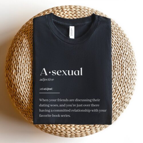 Asexual Definition Ace Pride Funny Bookish Lovers Lgbtq Queer Nerd Shirt image 0