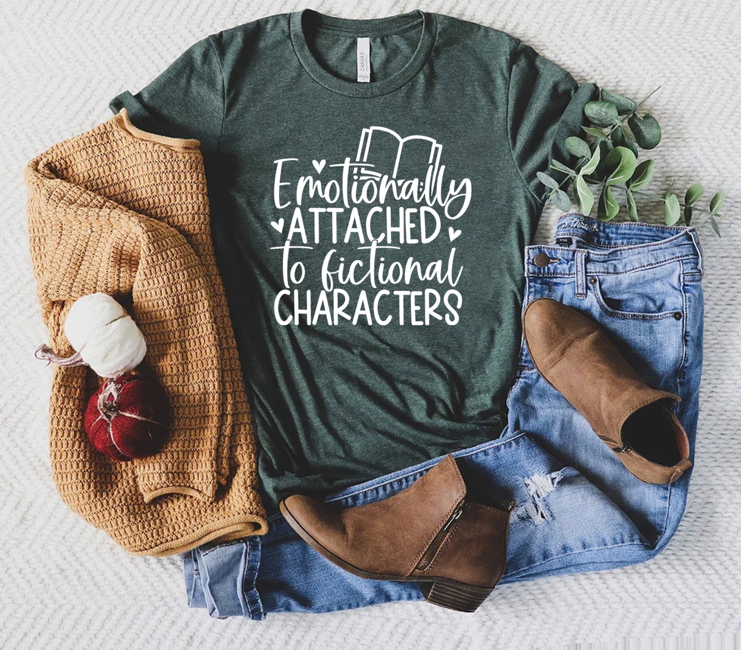 Emotionally Attached To Fictional Characters Funny Reading Book Lover Blogger Nerd Shirt image 4