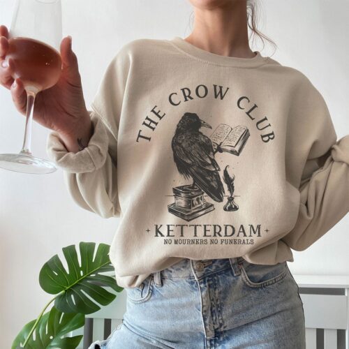 The Crow Club Ketterdam No Mourners SJM ACOTAR The Night Court Bookish Sweatshirt image 0