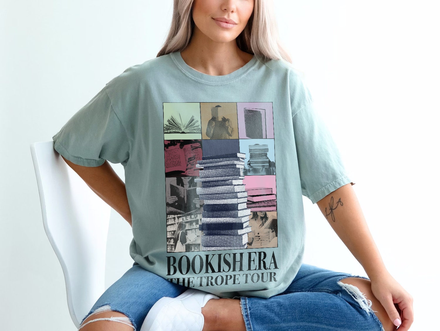 Bookish Era The Trope Tour Lover Concert Reader Romance Women Cute Shirt image 5