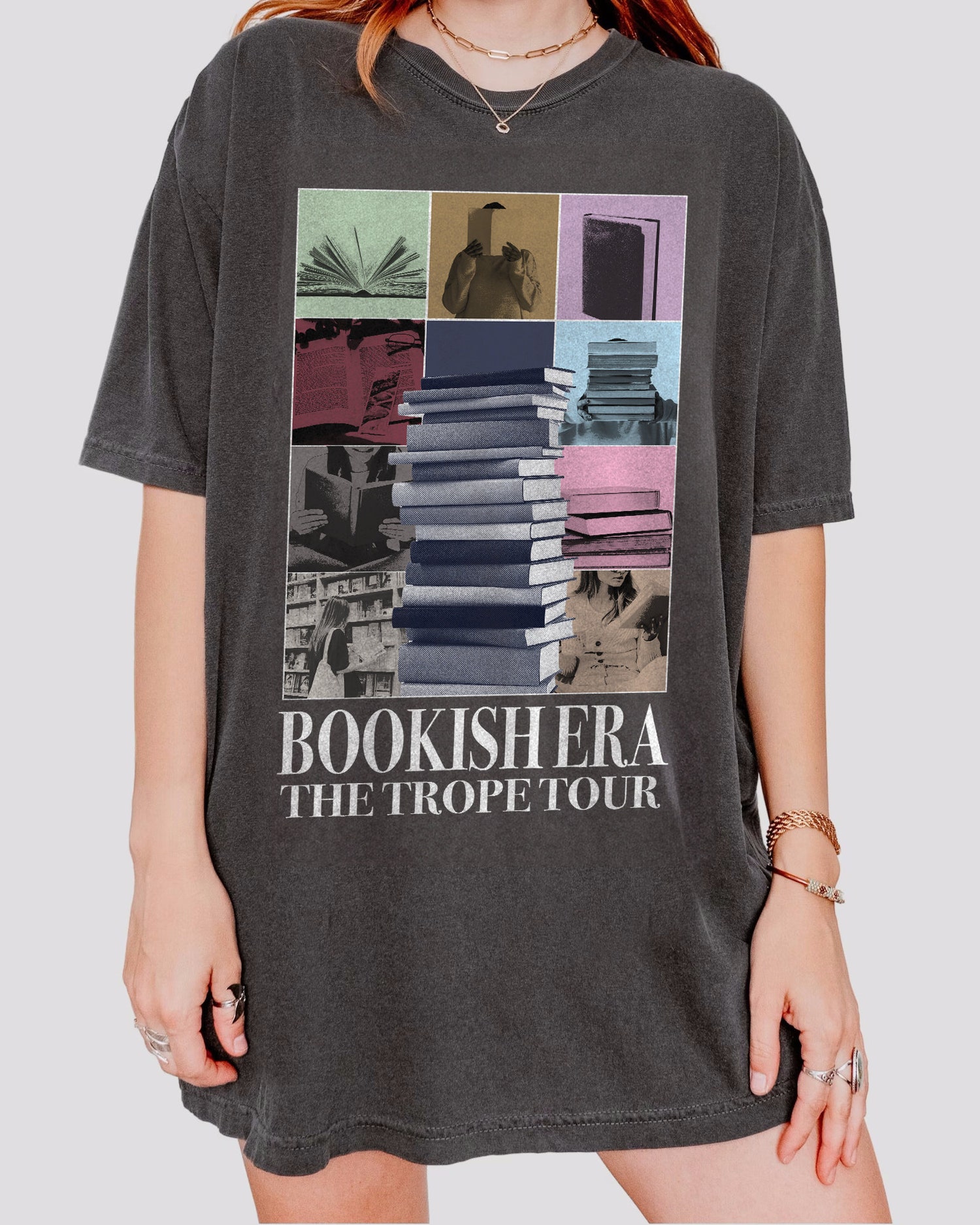 Bookish Era The Trope Tour Lover Concert Reader Romance Women Cute Shirt image 2