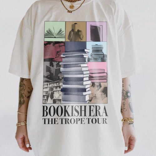 Bookish Era The Trope Tour Lover Concert Reader Romance Women Cute Shirt image 0