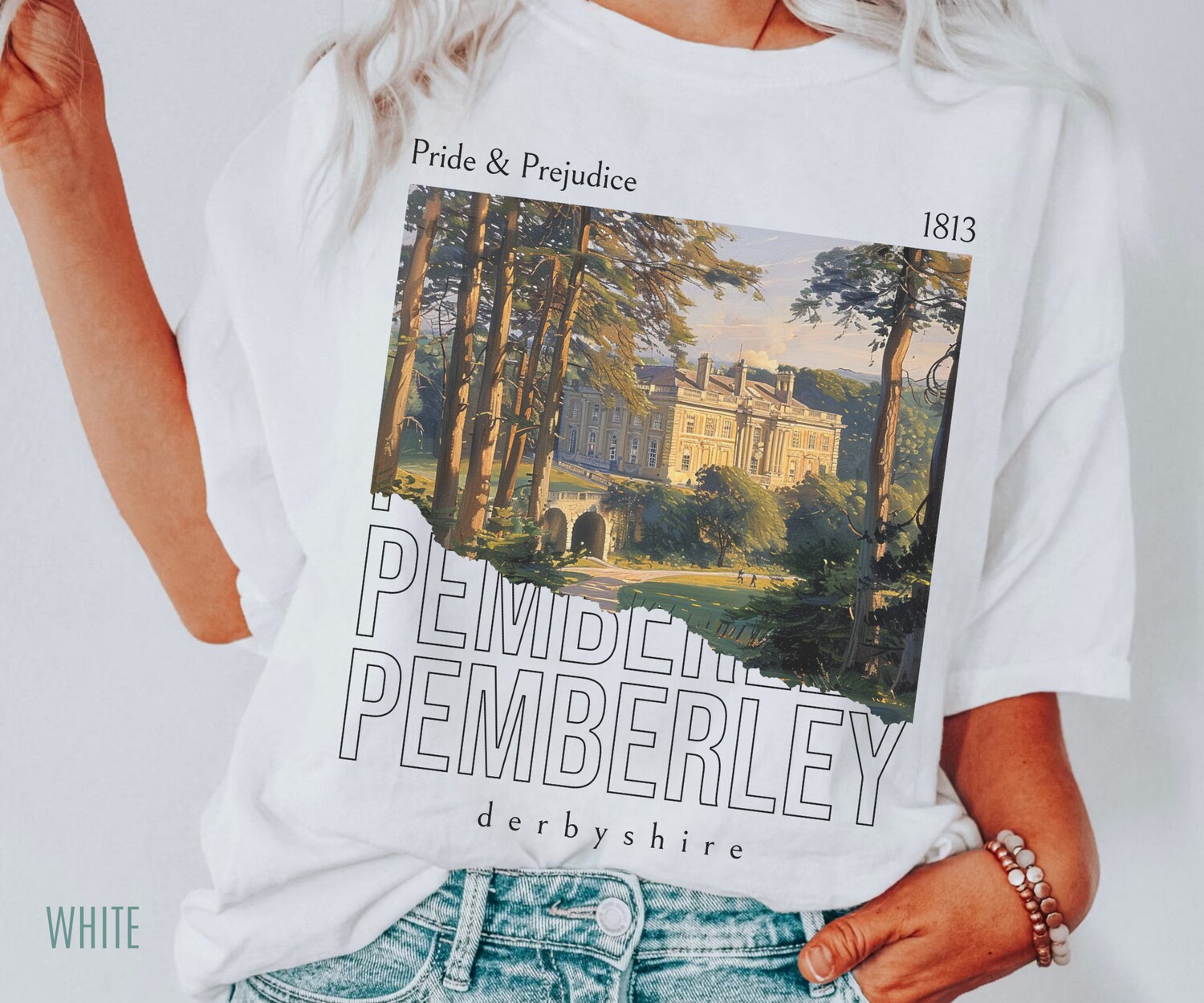 Pride And Prejudice Pemberley Jane Austen Mr. Darcy Classic Book Lover Shirt image 1